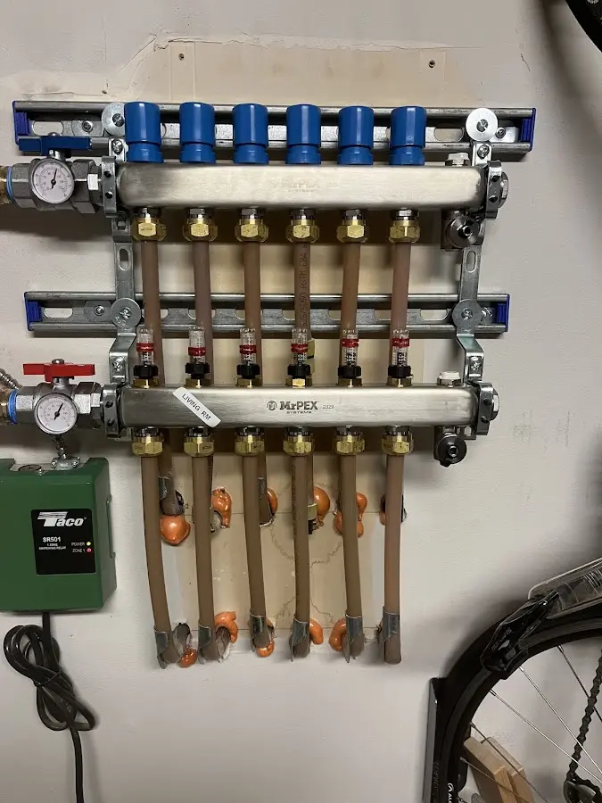 Plumber performing Gas Leak Detection at a residential property in Haledon